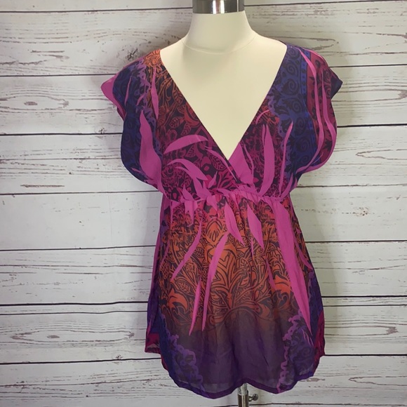 Fleurish Tops - Fleurish boho funky blouse